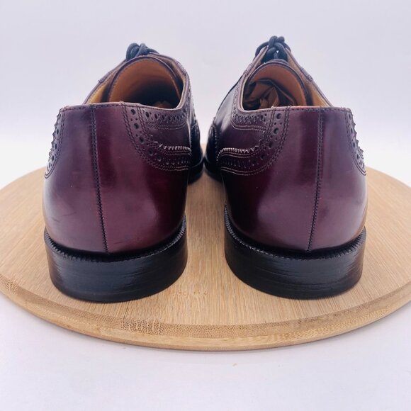 Bally Shoes Mens 11.5 E Brown Leather Wingtip Dress Oxfords Brogue $829 - Picture 8 of 10